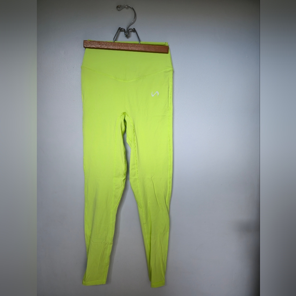 TLF Tempo Glo Limeade Leggings - Small - Acid Green/Yellow